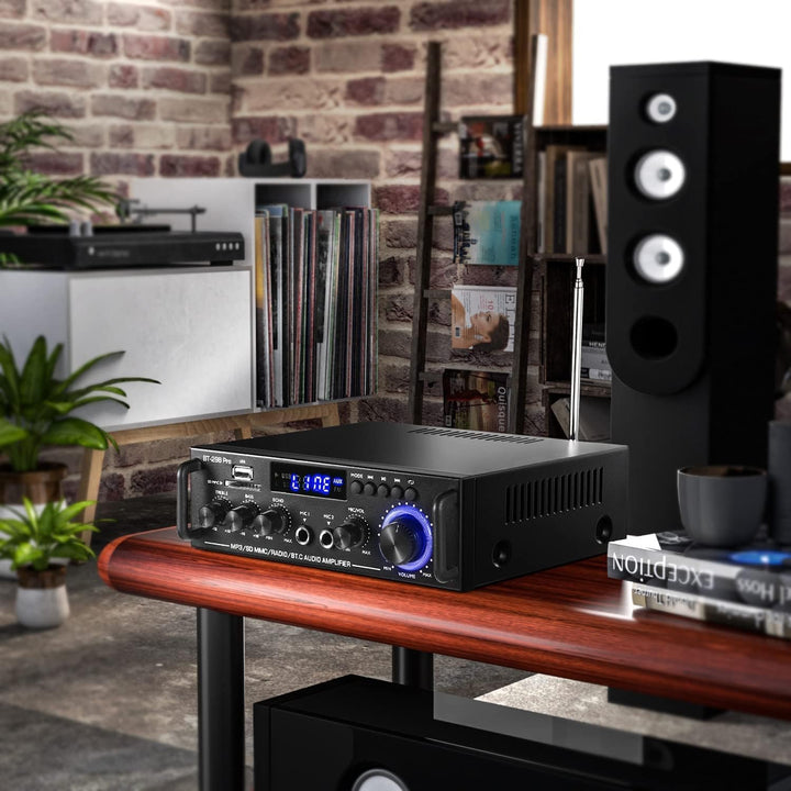298 Pro Mini Verstärker, Bluetooth-Empfänger, Audioverstärker, Max 500 W x 2 RMS, 50 W x 2, 2-Kanal-