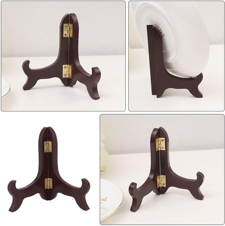 ULTECHNOVO 2stücke Holzständer Für Bilder Und Teller Platten Halter Aus Holz Bücherständer Zur Ausst