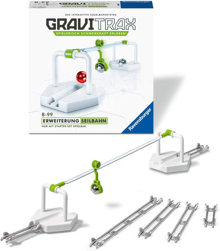 Ravensburger GraviTrax 26116 - GraviTrax Erweiterung Seilbahn - Ideales Zubehör für spektakuläre Kug