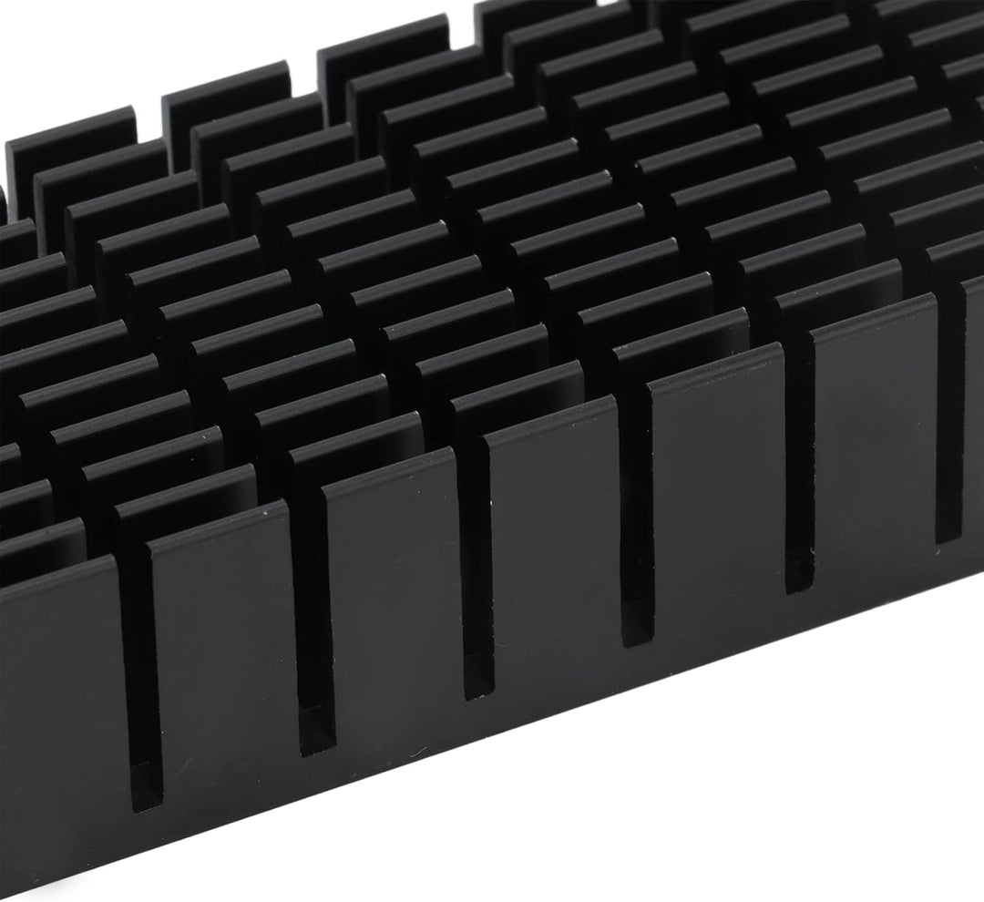 lyrlody 2 Stück Schlitzkühlkörper, Aluminium Kühlkörper PC Kühlrippen Kühler-Set Heatsink Eloxierte