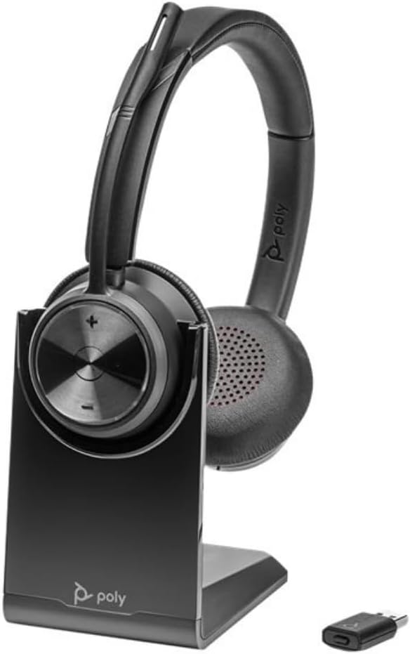 Plantronics Poly DECT Headset Savi 7320 UC binaural, Schwarz