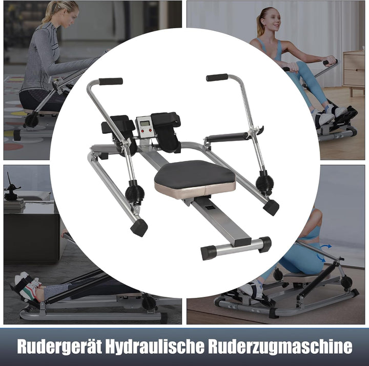 Hydraulische Voll Bewegliche Justierbare Rudermaschine Mit Weichem Sitz LCD Monitor Und Langer Schie