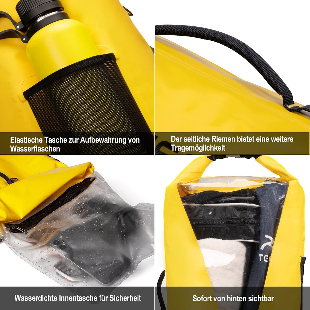 Blackace arteesol Wasserdichter Rucksack - Dry Bag 20L 30L 40L 45L Wasserfester Rucksack Seesack Was