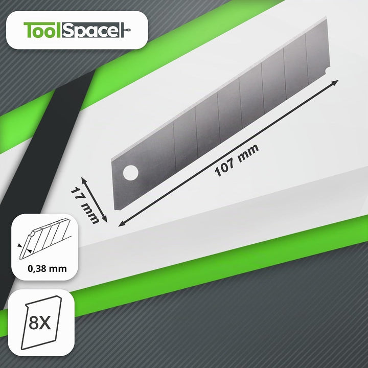 24 Stück Cuttermesser PROFI Stanleymesser Teppichmesser 18mm Gummi Griff Robuster Konstruktion Carbo
