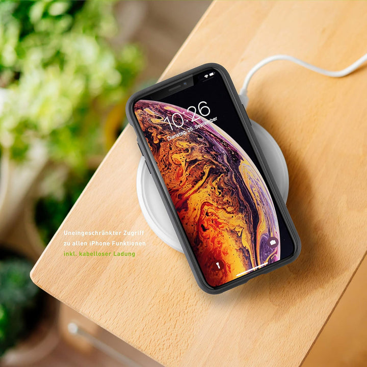 KMP Portemonnaie Schutzhülle für iPhone XS Max Black Panther Comfort, Black panther Comfort