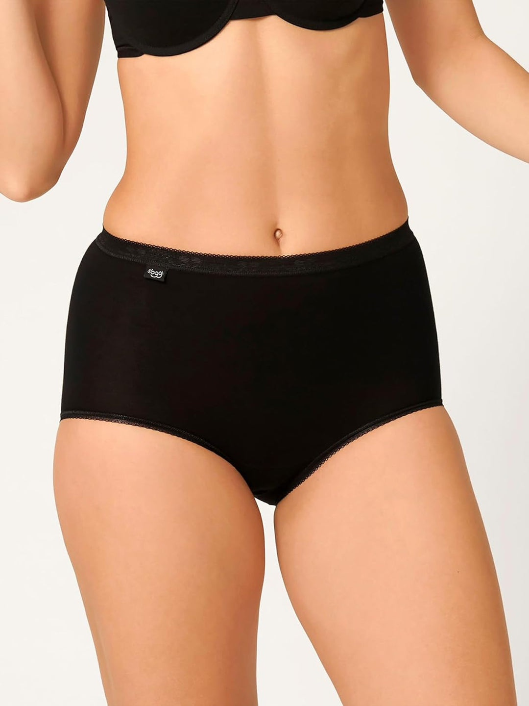 Sloggi Damen sloggi Basic+ Maxi 3P Taillenslip L Schwarz, L Schwarz