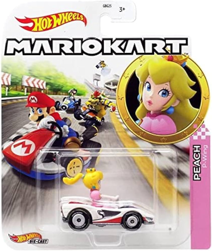 Hot Wheels Mario Kart-Spielzeugauto, Prinzessin Peach