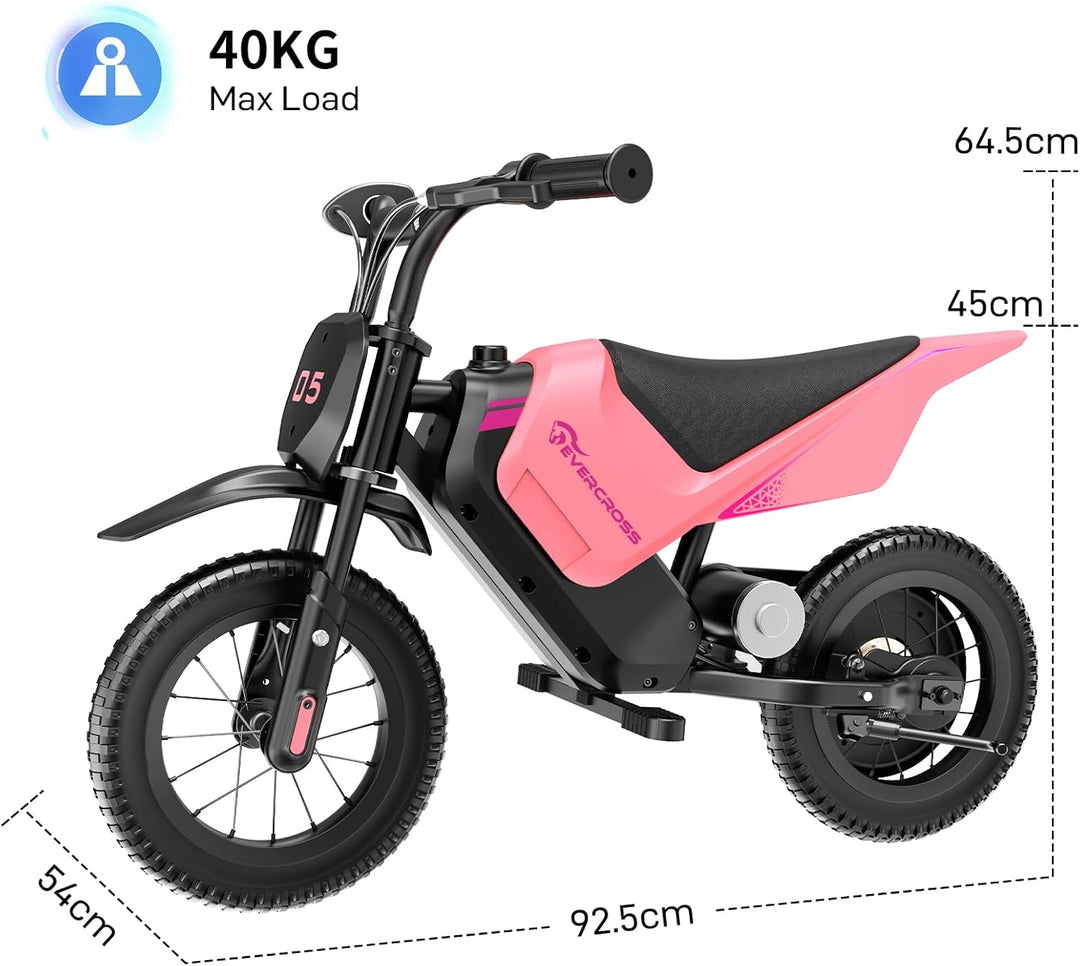 EVERCROSS EV05M Elektromotorrad Kinder, 150W Elektromotorrad, 8/16 km/h Geschwindigkeitsmodus & 10 k