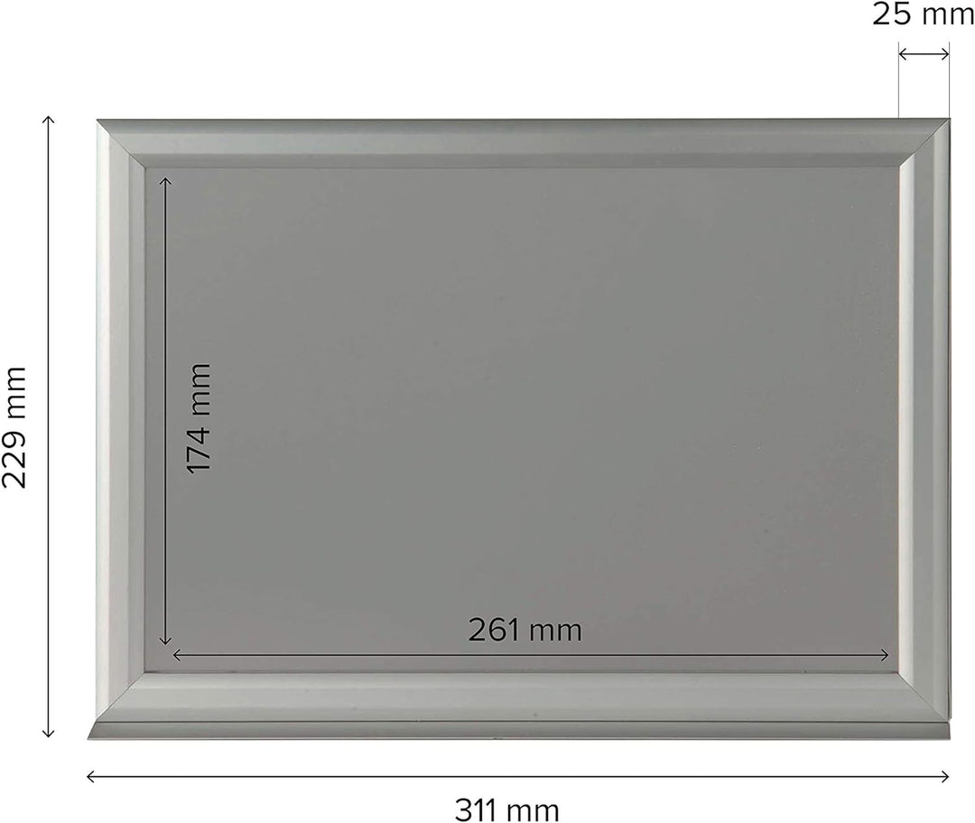 DISPLAY SALES Info Topper DIN A4 Klapprahmen Querformat Einschubrahmen doppelseitig mit Klebe-Standf