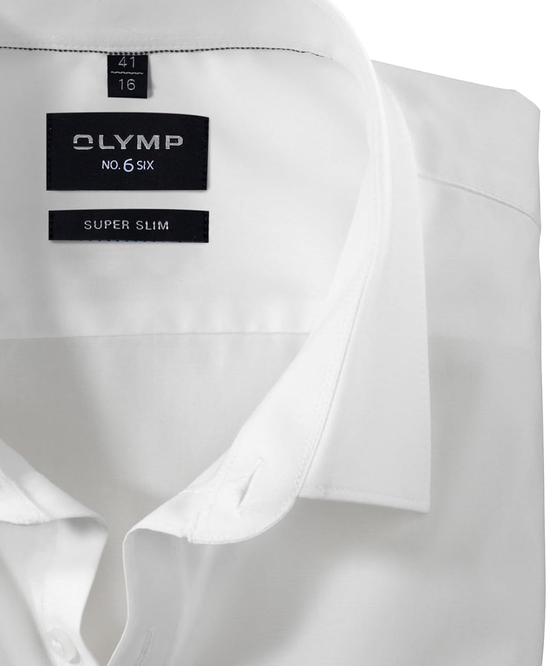 OLYMP Herren Oberhemd Langarm No. Six,Uni,super Slim,Urban Kent 36 Hellbeige 20, 36 Hellbeige 20