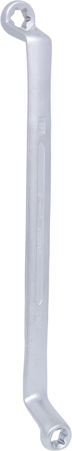 KS Tools 911.0363 CLASSIC TX-E-Doppel-Ringschlüssel, gekröpft, E10xE12