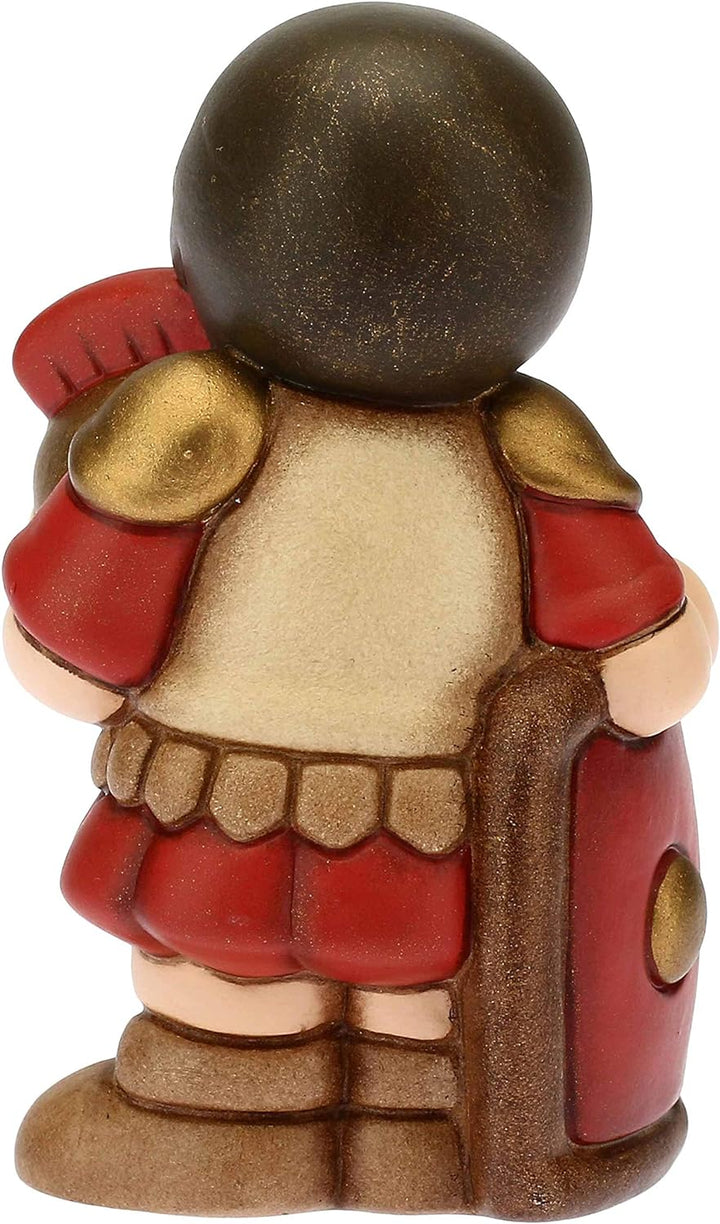 THUN - Soldat Rote Variante - Klassische Krippe - Keramik - 5x4x8 cm, Rot