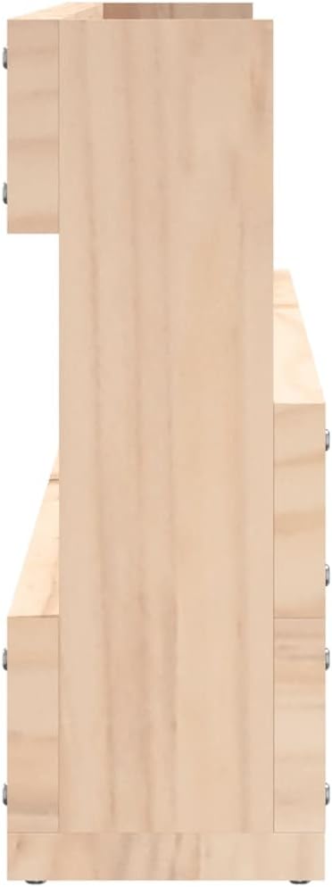 vidaXL Wand Schuhregal 2 STK., Schuhschrank mit viel Stauraum, Schuhständer Hängeregal Wandmontage,