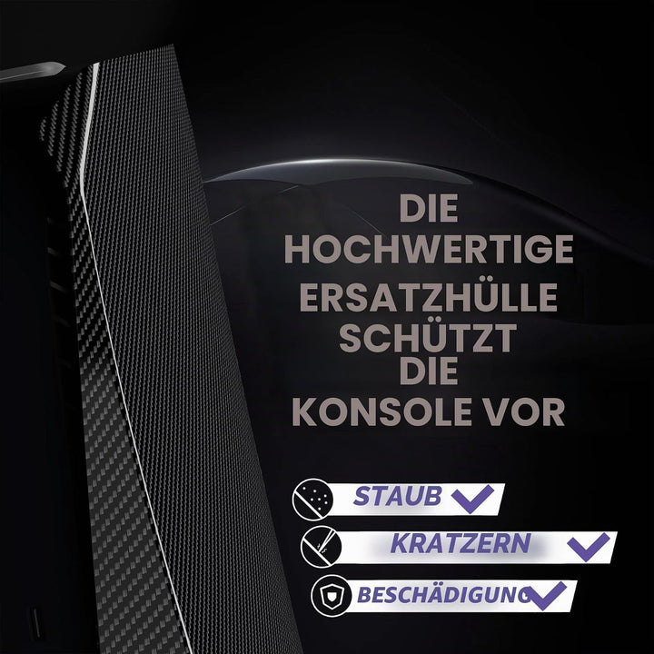 eXtremeRate Re-Design eXcover Shell für ps5 Konsole Disc Edition, Intergriert Abdeckung Seitenplatte
