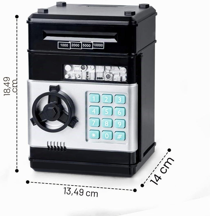 Thedttoy Spardose Scheine Elektronische Geldbank Geldtresor, Sparschwein ATM Tresor Kinder Digitaler