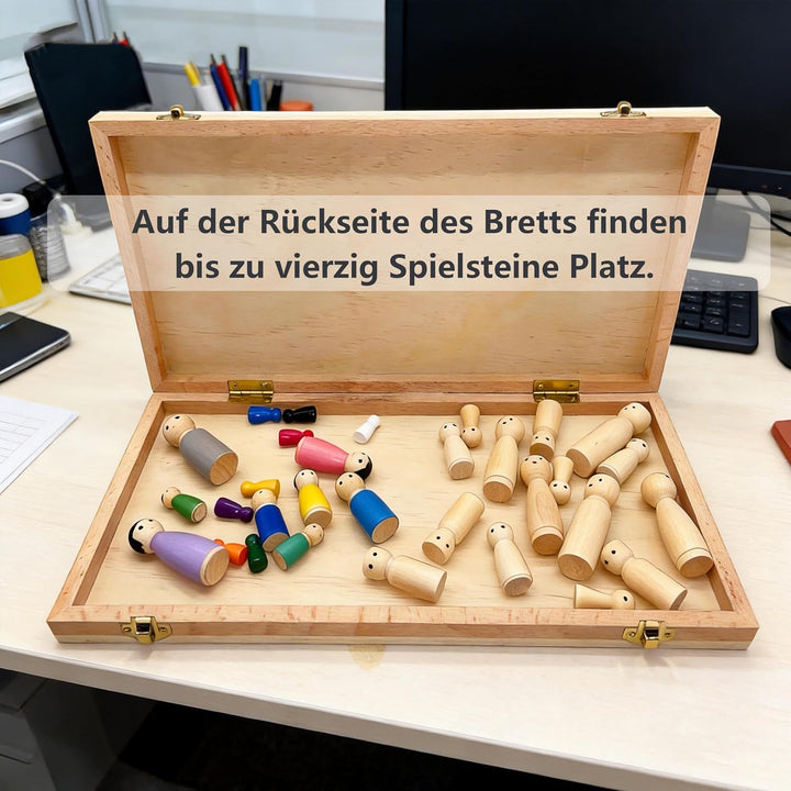 Systembrett Aufstellung Set, Familienbrett Beziehungsbrett aus Holz für Coaching Familienaufstellung