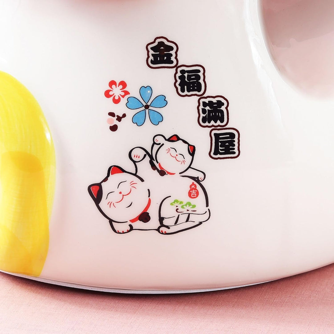 Freak Scene Glückskatze - Maneki-Neko - Winkekatze aus Porzellan 30 cm weiss - Maneki Neko 05