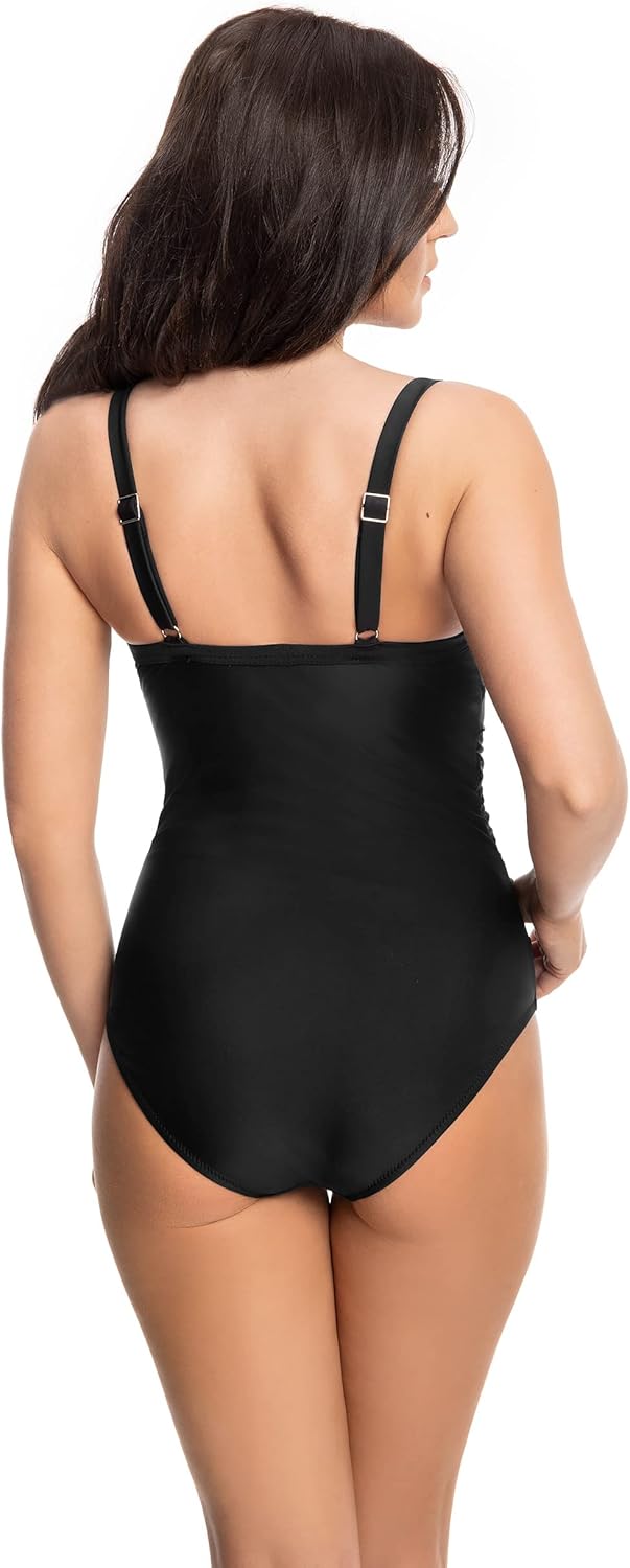 Selente My Secret Damen attraktiver Badeanzug mit Bügel (Made in EU) 38 Badeanzug Schwarz, 38 Badean