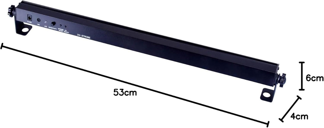 E-Lektron LUS-1 LED UV-Bar Strobe-Leiste Blacklight-Leiste Stroboskop Disco Licht-Effekt Schwarzlich