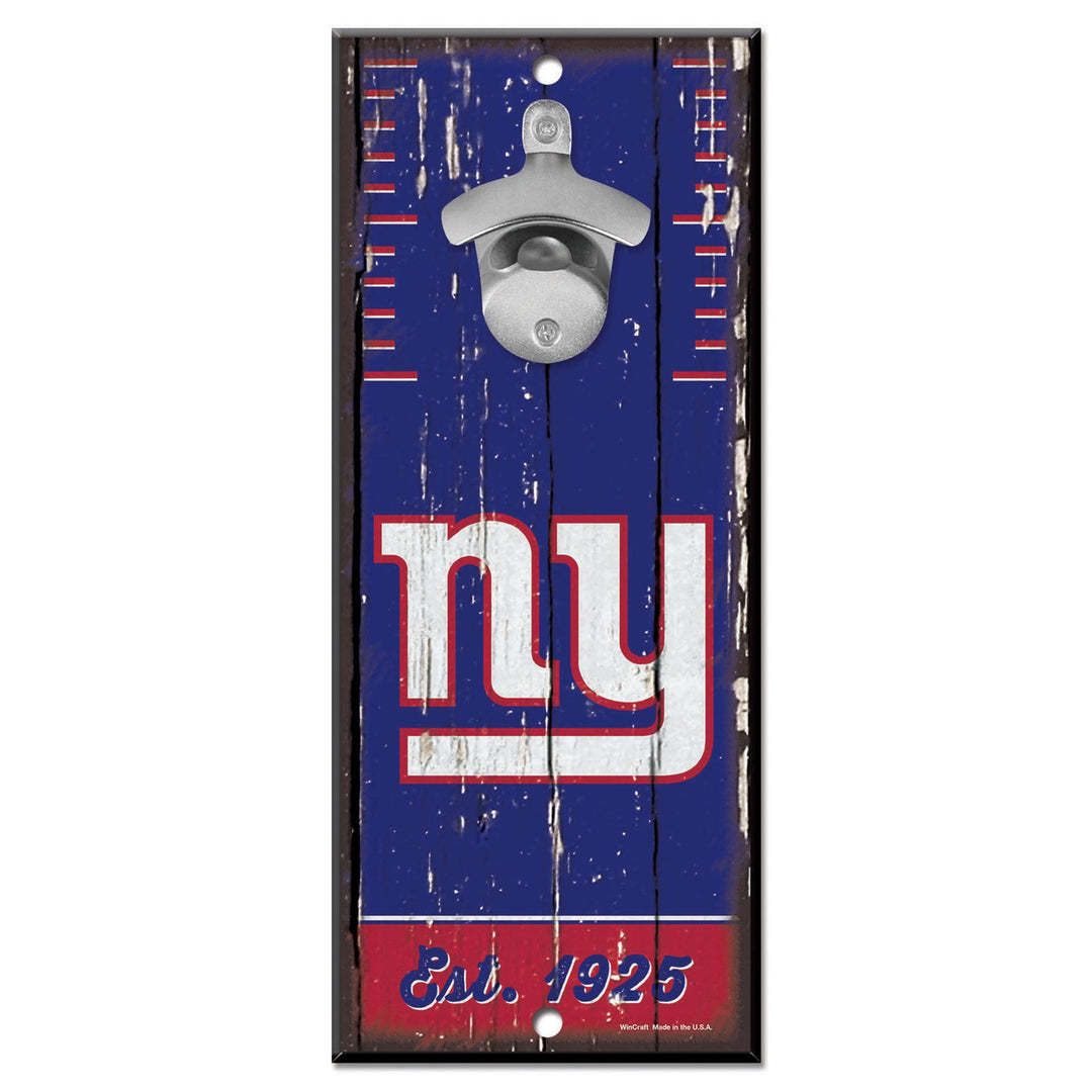 WinCraft New York Giants NFL Schild mit Flaschenöffner Team Colors Einheitsgrösse, Team Colors Einhe