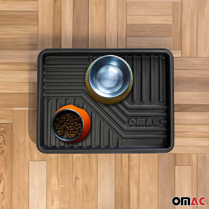 OMAC Schuhmatte Sauberlaufmatte Abtropfschale Napfunterlage 43x33cm Unterlage 3X 3x 43x33 cm, 3x 43x