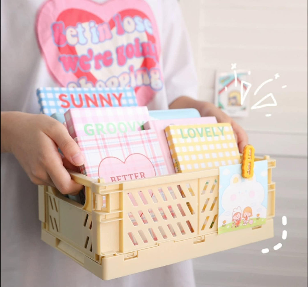 4 Stück Klappbox Grau 25×16×10cm,Klappkiste Körbe Aufbewahrung Zusammenklappbarer Tragbar Aufbewahru