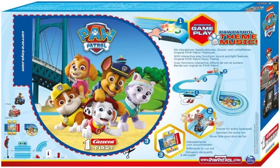Carrera - 20063032 - Carrera FIRST PAW PATROL Race 'N' Rescue 2,4m Rennstrecken-Set | 2 ferngesteuer