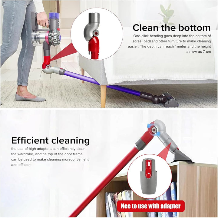 Chuancheng Schnellauslöse-Adapter, Flex Adapter für Niedrige Reichweite, 970790-01 für Dyson-Staubsa