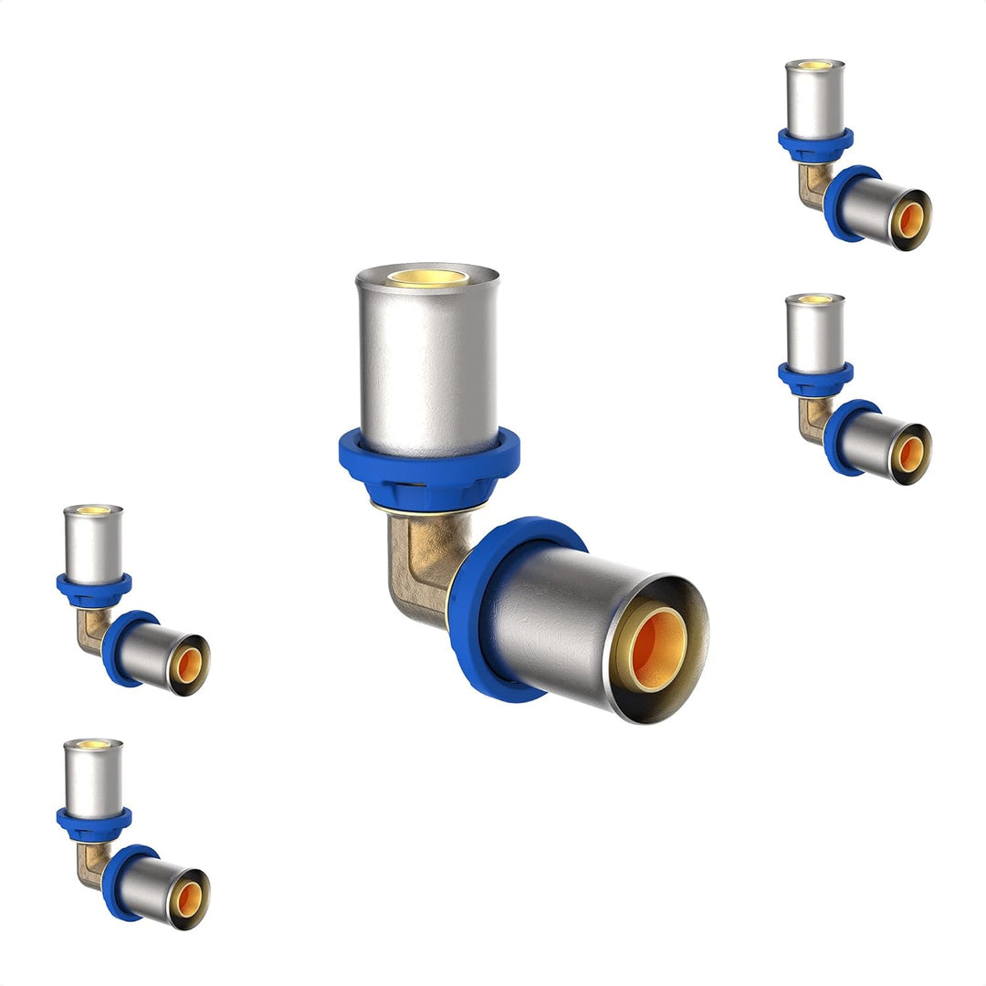 KIRCHHOFF | MSVR Rohr | 5er Set | Pressfitting 20 mm | Aluverbundrohr | für Heizung | Fussbodenheizu