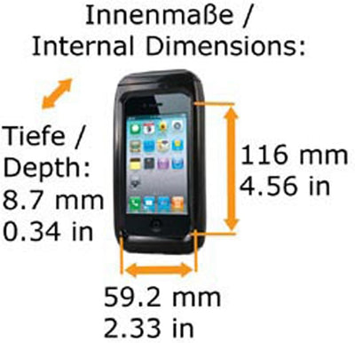Aquapac Hardcase Wasserdicht Aryca iPhone 4, schwarz, Xcite-4S schwarz