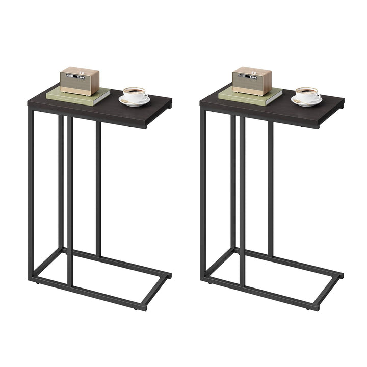 WOLTU Beistelltisch 2er Set, Kaffeetisch Couchtisch Sofatisch Nachttisch Betttisch Laptoptisch, Gest