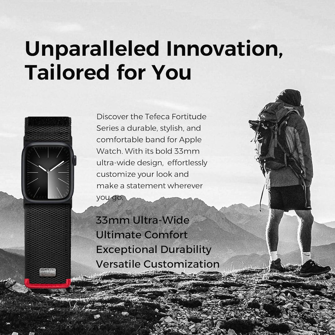 Tefeca Fortitude Elite Serie Ultrawide Armband Kompatibel mit Apple Watch Ultra/Ultra2 Serie 10/9/8/