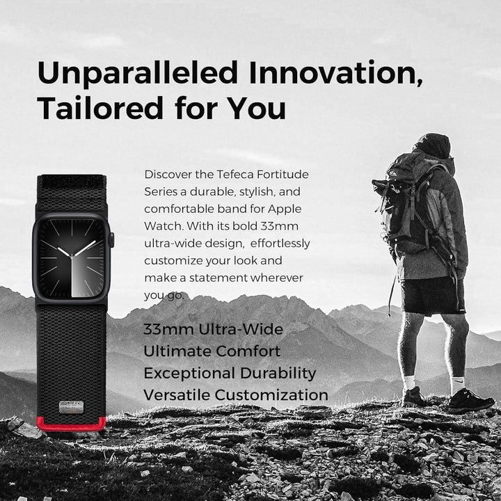 Tefeca Fortitude Elite Serie Ultrawide Armband Kompatibel mit Apple Watch Ultra/Ultra2 Serie 10/9/8/