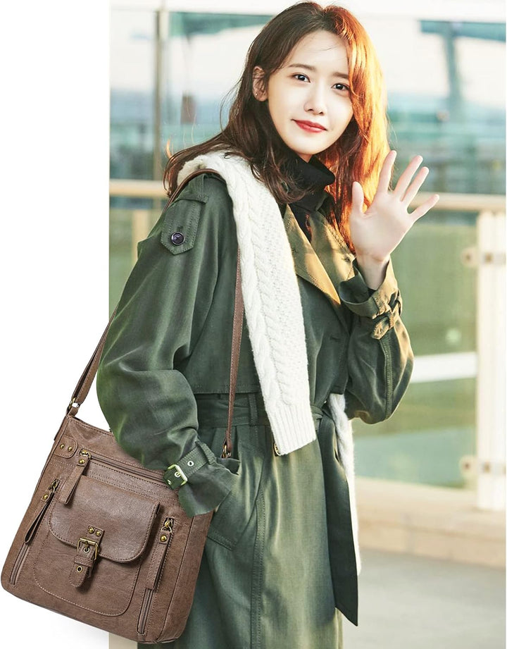 KL928 Tasche Damen Umhängetasche kleine Handtaschen Schultertasche Damentasche Damenhandtasche mitte