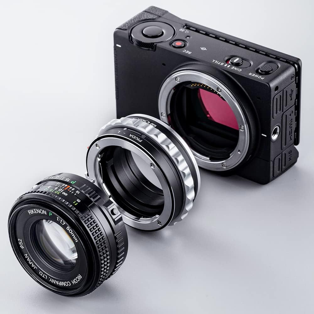 K&amp;F Concept Objektivhalterungsadapter PK/DA-L Manueller Fokus, kompatibel mit Pentax K(PK/DA)-Objekt