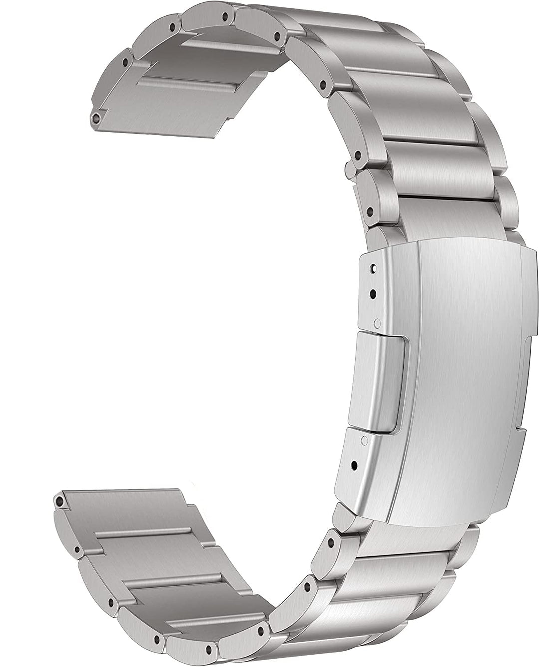 MaKTech Titanband,20mm Leichtes Metall Link Armband,für Samsung Samsung Galaxy Watch 6 43/47/40/44mm
