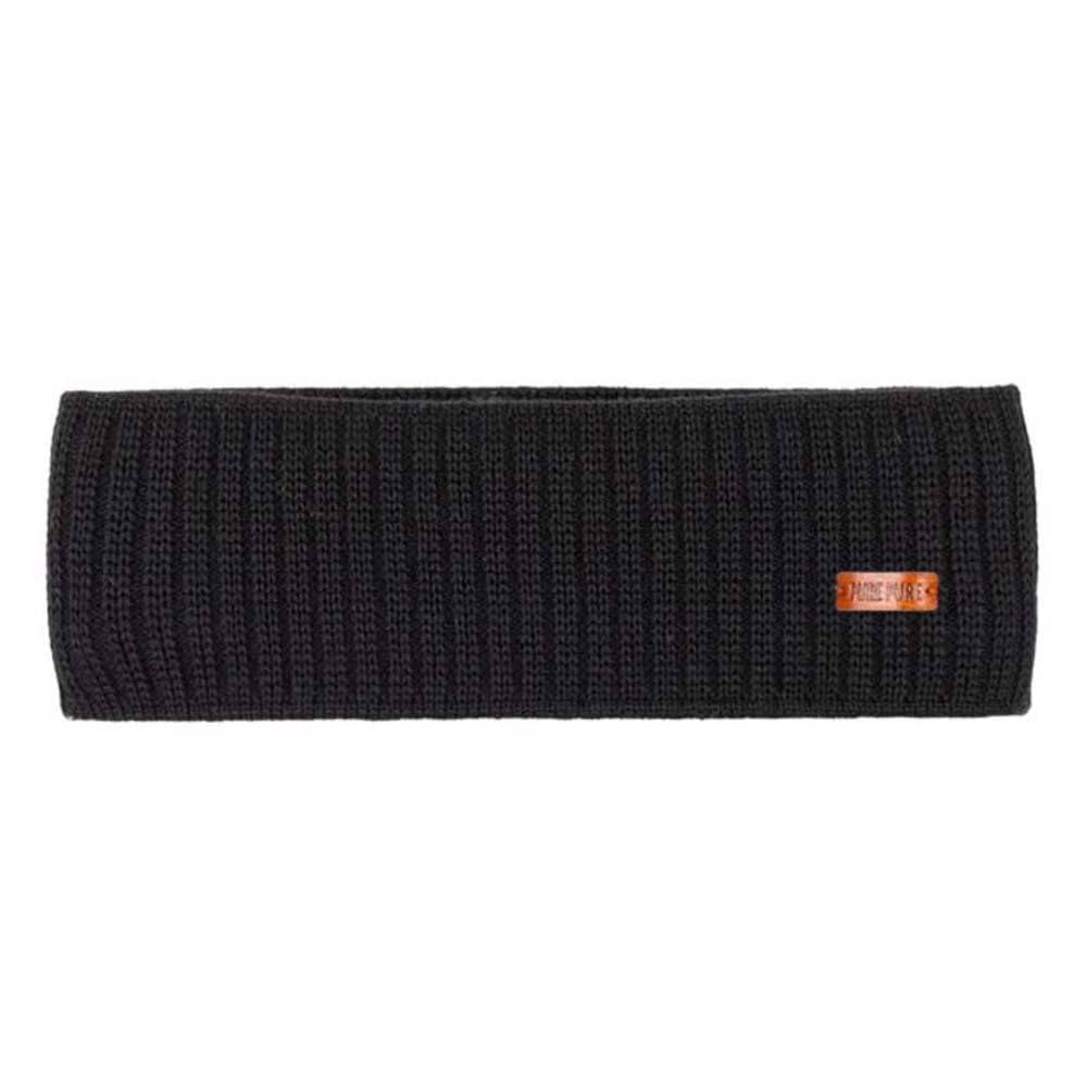 Merino Strick Unisex Stirnband, onesize (99 schwarz, onesize1) 99 schwarz 1 stück (1er Pack), 99 sch
