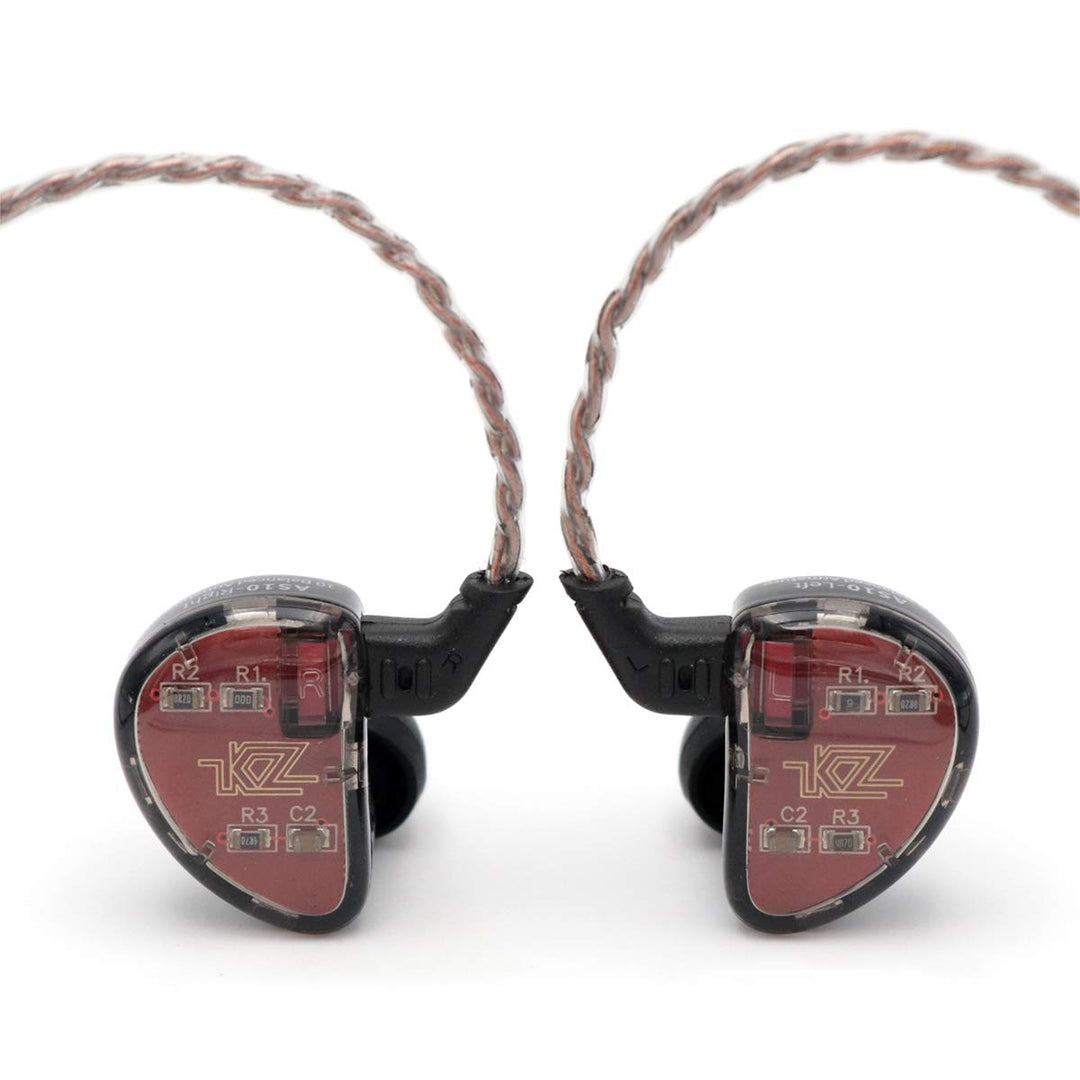 LINSOUL KZ AS10 5BA HiFi Stereo In-Ear Kopfhörer - Hochauflösender Kopfhörer mit abnehmbaren 0,75 mm