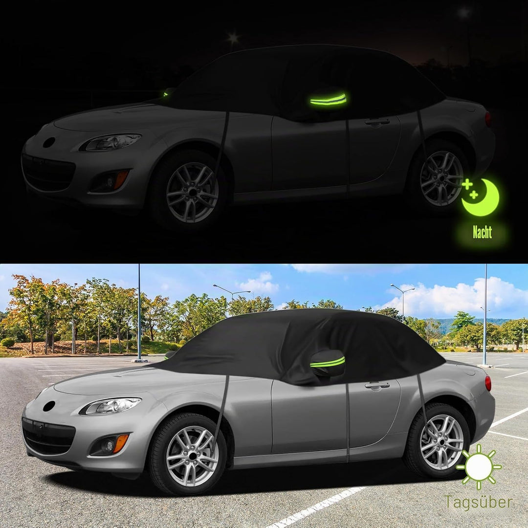 Autoabdeckung Wasserdicht Ersatz für Mazda MX-5 Miata MK3 NC 2005-2015, Sonnenfest Hälfte Autoabdeck