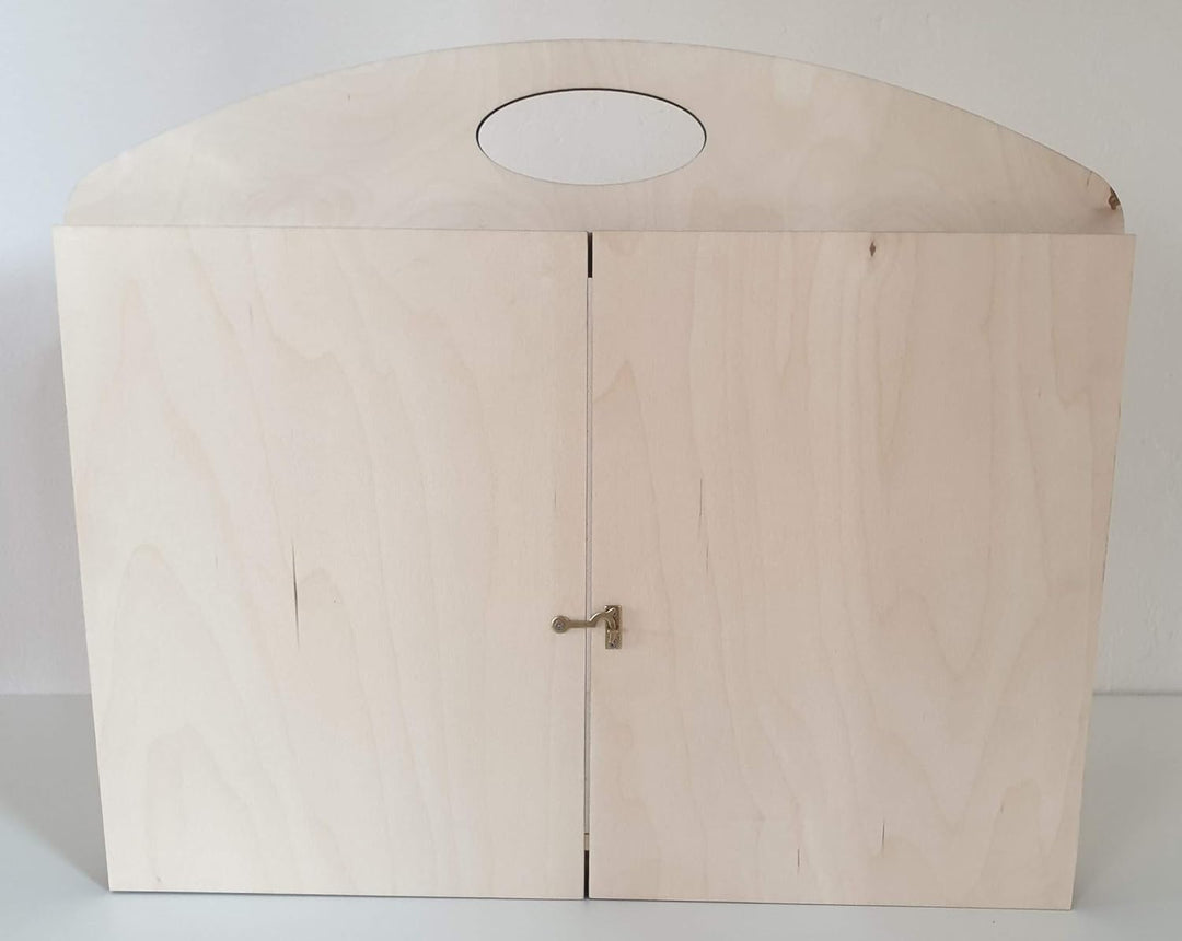 Erzähltheater Kamishibai deluxe - aus Holz für DIN A3 Bildgeschichten mit abnehmbarer transparenter