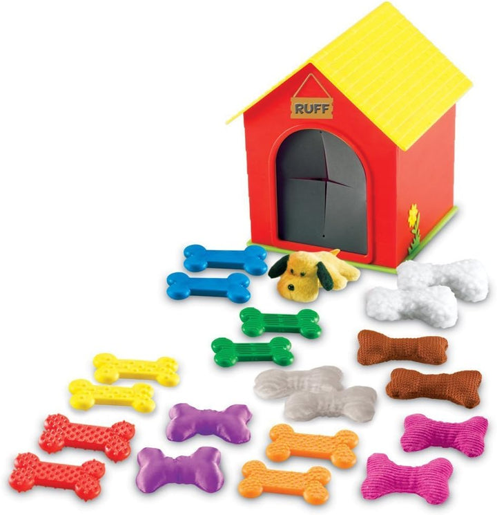 Learning Resources Ruffs Hundehütte Haptik-Spielset, Vorschule, Tastsinn fördern, Oberflächen erfors