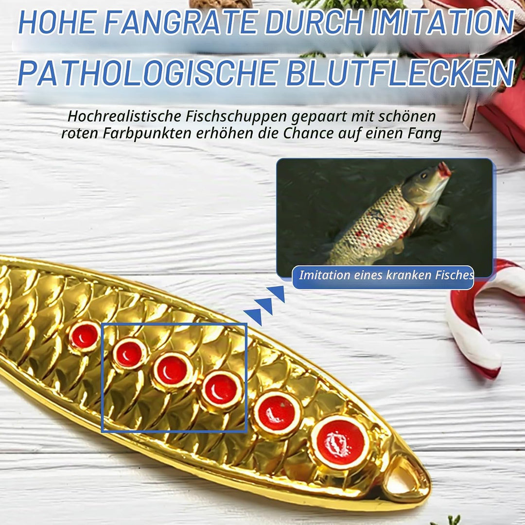 Tylices Angeln Adventskalender 2025 Angler Angelkalender, 24 Angeln Köder Set Angellieber Angel Weih