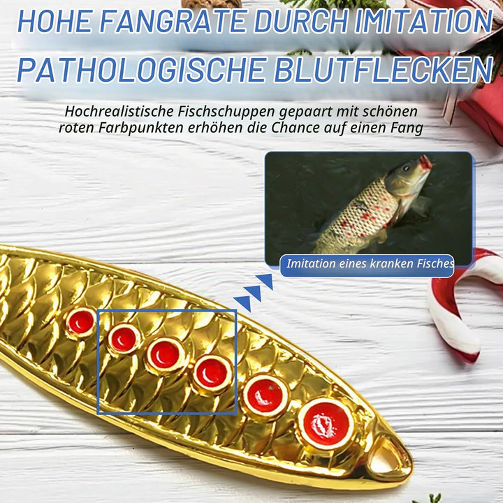Tylices Angeln Adventskalender 2025 Angler Angelkalender, 24 Angeln Köder Set Angellieber Angel Weih