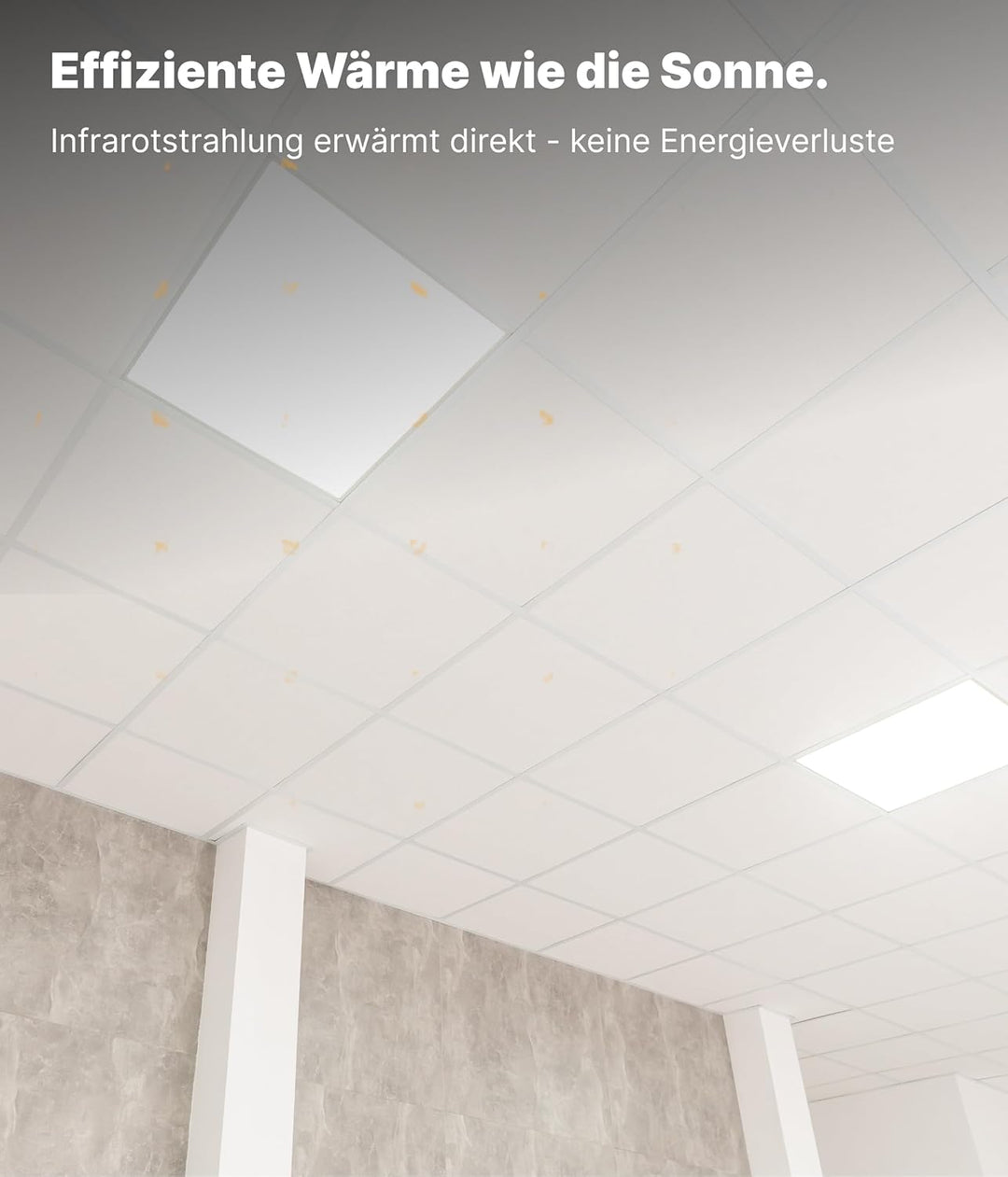 VIESTA® Infrarot Wandheizung mit Thermostat [FERNBEDIENUNG + WIFI STEUERUNG] – Infrarotheizung Kasse