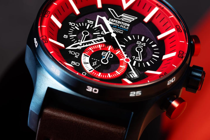 RELOJ VOSTOK - Solar Power Chrono/VR42-595D734-20ATM Gesundheit & Körperpflege