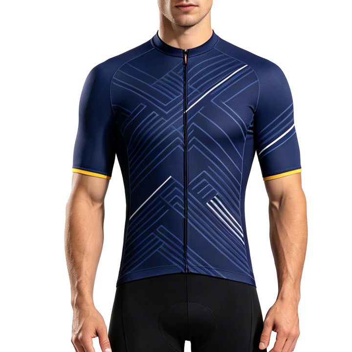 Santic Radtrikot Herren Kurzarm Fahrradtrikot Herren Fahrradshirt Radshirt Kurzarm Sommer mit Tasche