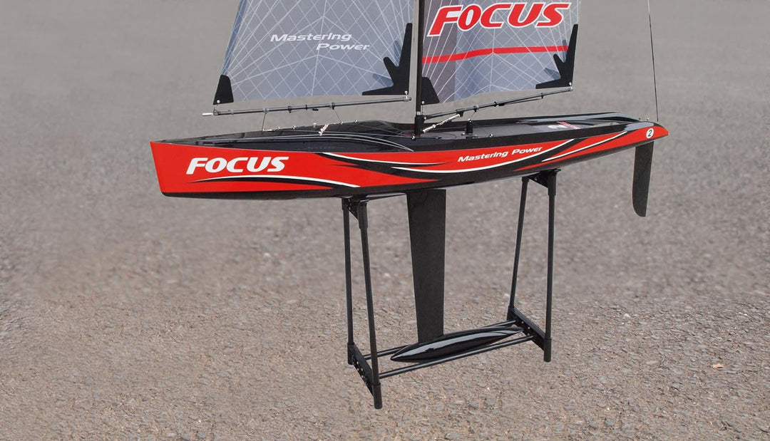 Amewi 26061 - Focus V2-100cm Racing Yacht, 2, 4 GHz, RTR, Schwarz