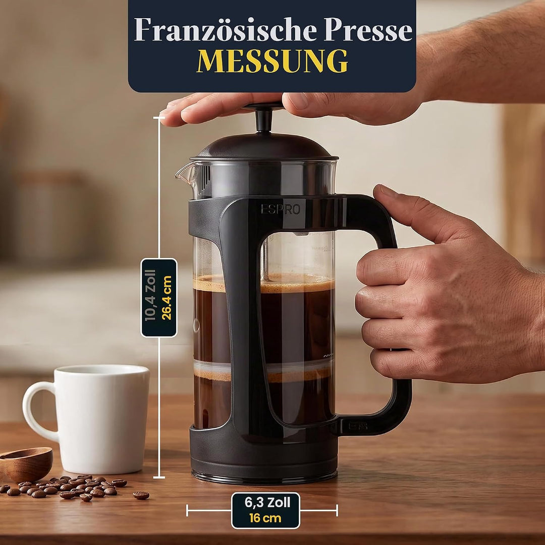 ESPRO® French Press P3 mit Kaffeefilter, 1 Liter, 32 Unzen