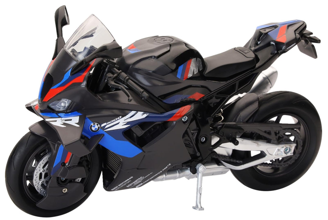 NewRay M1000RR Motorrad im Massstab 1:12, Kunststoff, Metall, Motorrad-Skulptur, Bausatz, Rot, Motor
