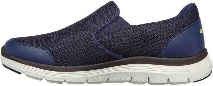 Skechers Herren Flex Advantage 4.0 Tuscan Sneaker 41 EU Navy Mesh Pu Lime Trim, 41 EU Navy Mesh Pu L